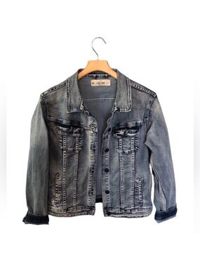 Lola Jeans Gabriella Classic Denim Jacket Size Large EUC